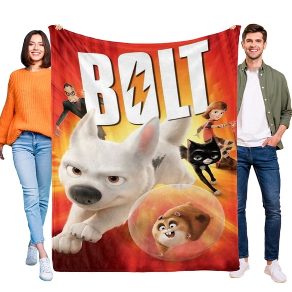 Throw Blanket for Bolt Dog Bed Couch Soft Warm Flannel Blanket for Kids Girls Boys Gifts Home Decor 30x40 Inch