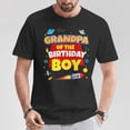 thumbnail image 2 of It’s My Grandpa’s Birthday T-Shirt, Birthday Boy Space Astronaut Family Matching Graphic Tee, Outer Space Party Celebration Shirt, Fun Grandfather Birthday Gift Top For Men, 2 of 3