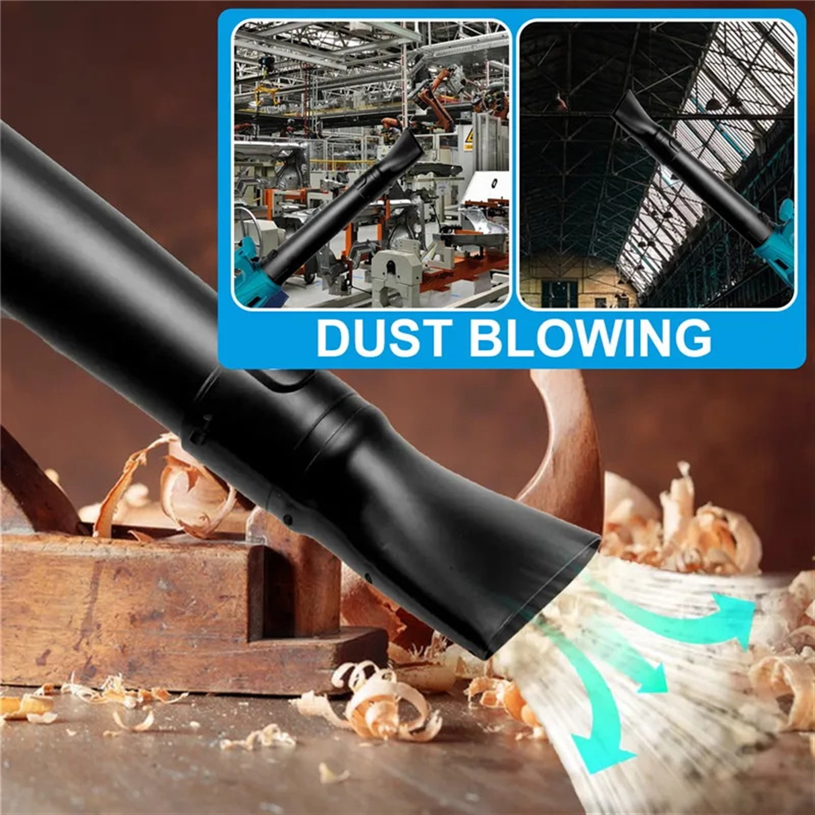 Cordless Electric Blower 2000W 6-speed Speed Regulation Leaf Blower Clean Fallen Leaves Dust Snow Tool ,Adjustable Speed
