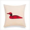 thumbnail image 1 of A Off White With Black And Red Checked Duck Cushion, 1 of 1