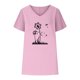 thumbnail image 4 of Camiseta de Manga Corta con Cuello en V con Impresión de Girasol, Algodón Casual Y Top de Cáñamo, 4 of 4