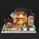thumbnail image 3 of de miniatura DIY, artesanía ebles 3D de con luces LED para de Navidad de San Valentín para Baoblaze casa de muñecas en miniatura artesanal, 3 of 7