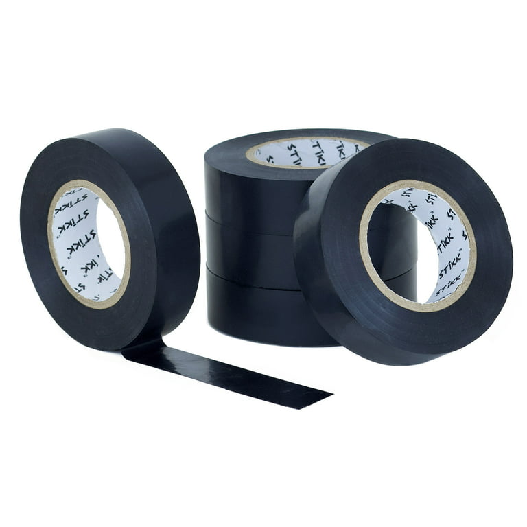 3M - Electrical Tape: 1″ Wide, 792″ Long, 7 mil Thick, Black