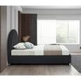 thumbnail image 5 of Meridian Furniture Milo Black Fabric Twin Bed, 5 of 7