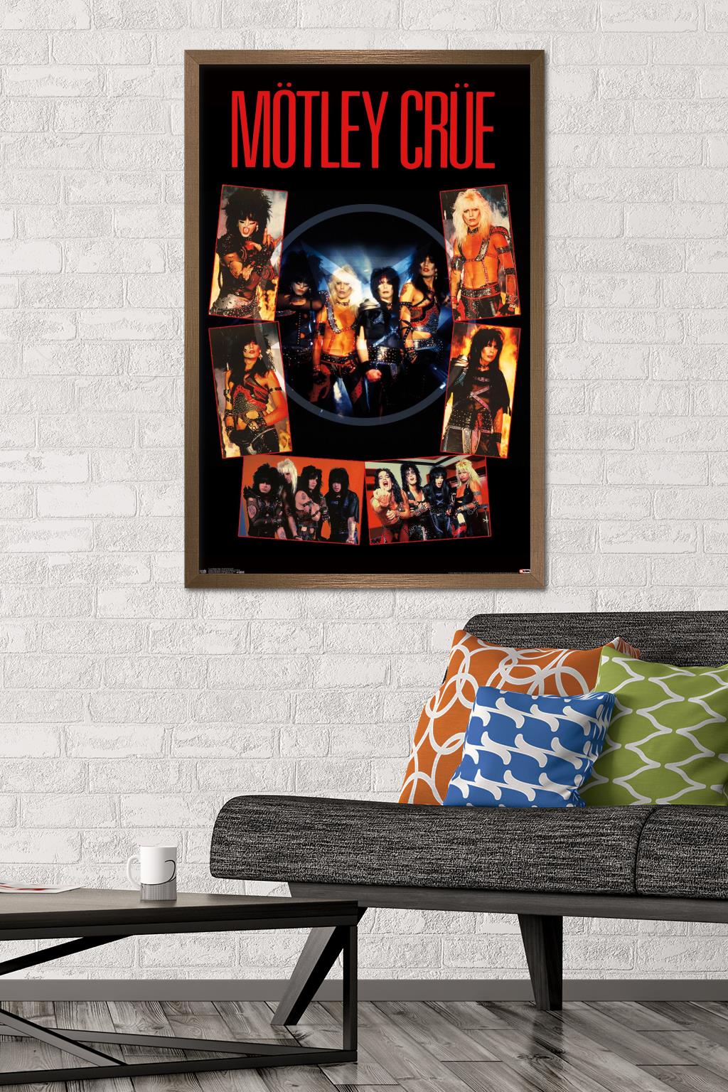 Motley Crue - Shout At The DeVil Wall Poster, 22.375" x 34", Framed