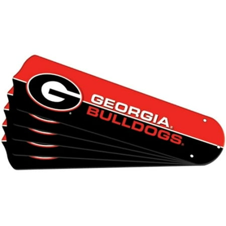 Ceiling Fan Designers 7990-UGA New NCAA GEORGIA BULLDOGS 52 in. Ceiling Fan Blade Set