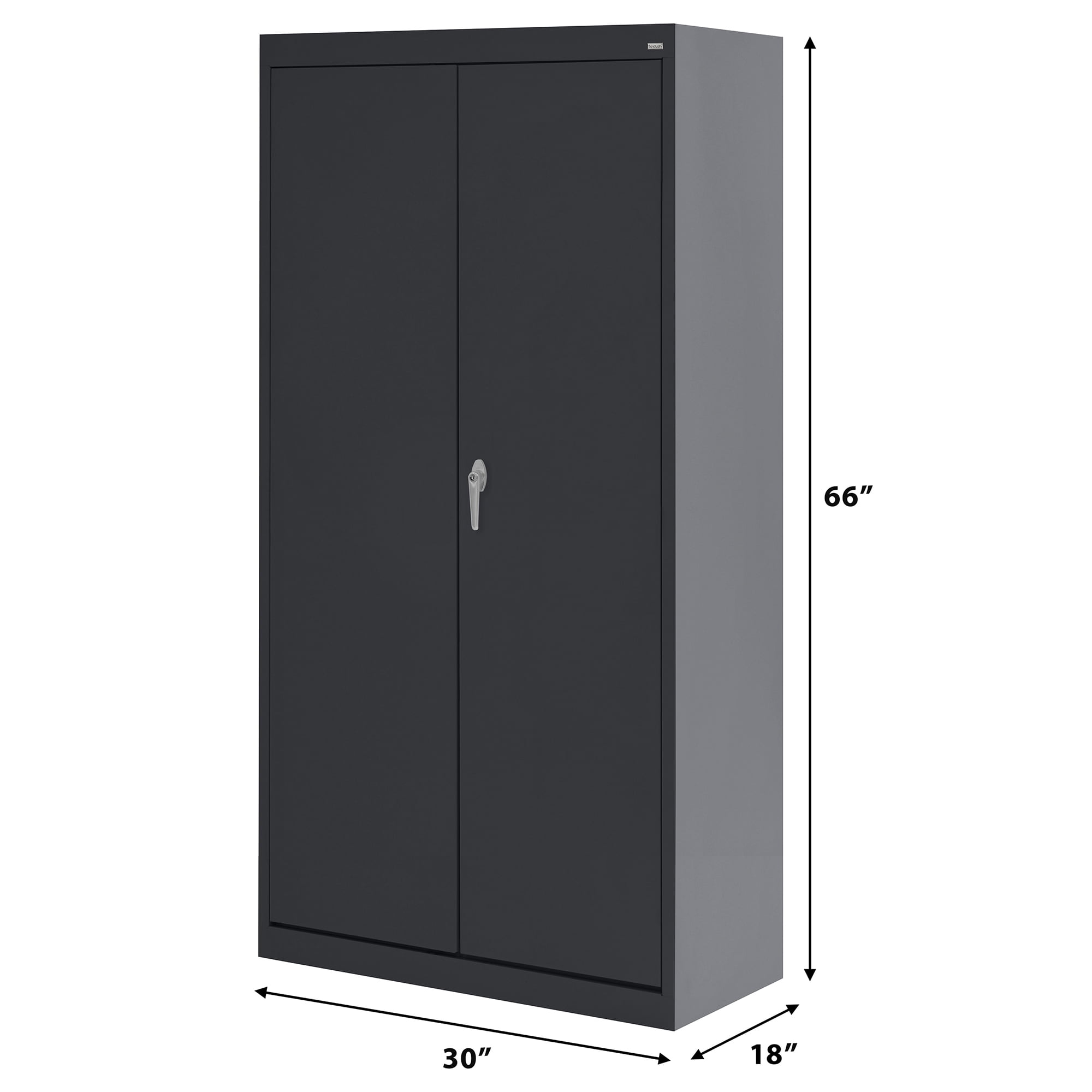 Sandusky Braefell 20-Gauge Welded Steel Garage Storage Cabinet, Black