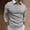 Grey, variant on Mens Long Sleeve Shirts Casual Soild Zipper Top Turn Down Collar Top Fashion Casual Blouse Tops
