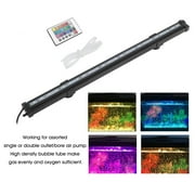 Remote Control LED Air Bubble Light 110V Underwater Aquarium Fish Tank Lamp