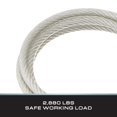 thumbnail image 2 of Cable de seguridad Tie Down de 2,7 m con revestimiento de vinilo de 14.850 libras de resistencia, 2 of 5