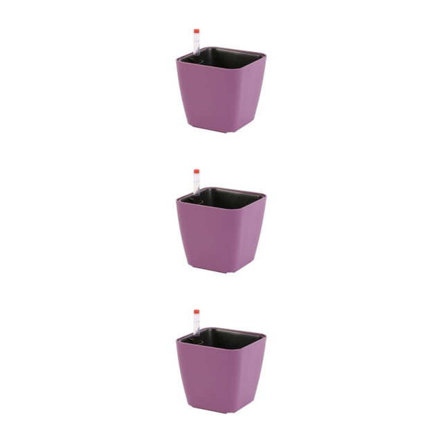 maskred Pot de Bonsaï en Résine Innovant Facile à Entretenir et Résistant aux Intempéries Violet 14*13 *10.5 3Set