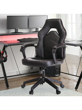 Yangming Adjustable & High Back Swivel Gaming Chair, Black