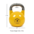 thumbnail image 6 of Titan Fitness 8 KG Competition Kettlebell, Color-Coded Yellow, 35mm Handle, 6 of 6