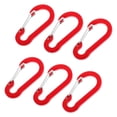 thumbnail image 1 of Mosquetón de Aluminio Sunnimix 6pcs Llavero Clip Al Aire Rojo, 1 of 7