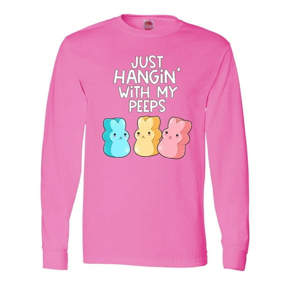 Inktastic Easter Hangin' with My Peeps Long Sleeve T-Shirt