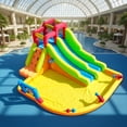 thumbnail image 4 of Relunch 14.5FT Inflatable Bounce House with Slide, Ball Pool & Basketball Hoop, Kids Jumping Castle with Blower for Outdoor Indoor Play, 4 of 12