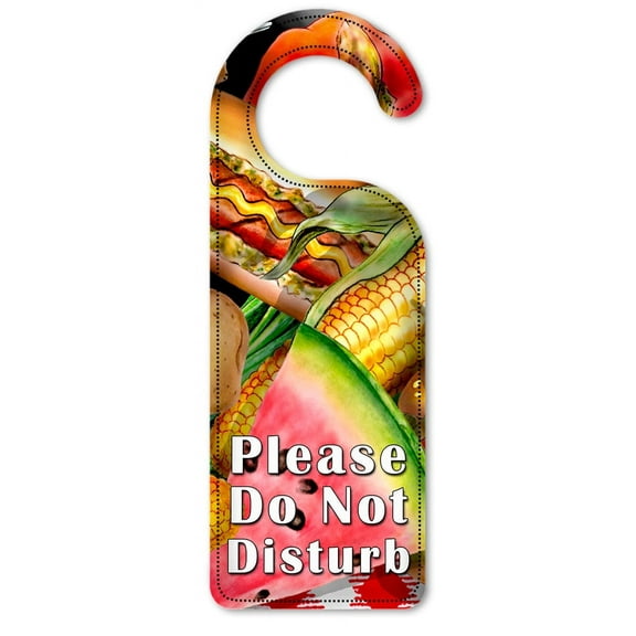 Do Not Disturb Door Knob Hanger Sign - Barbeque