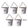 thumbnail image 3 of 5pcs Wrought Iron Living Room Flower Pot Hanging Planter Basket Indoor Outdoor, 3 of 10