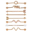 thumbnail image 2 of 8 Pieces Industrial Barbell Earring Set Fashion Long Stud Earring Unisex Sunnimix Pendientes de cuerpo, 2 of 7