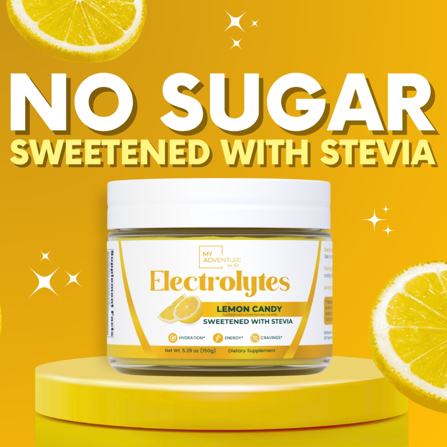 Lemon Candy Electrolytes - 37 Servings | Zero Sugar Hydration