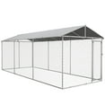 thumbnail image 3 of PawHut 19.7' x 7.5' x 7.5' Outdoor Dog Kennel W/ Waterproof Roof, 3 of 10