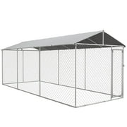PawHut 19.7 x 7.5 x 7.5 Outdoor Dog Kennel W/ Waterproof Roof
