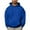 Blue, variant on Hoodies for Men Sevevn Men Casual Solid Color Pullover Drawstring Pocket Long Sleeve Hooded Blouse Black XXL