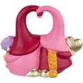thumbnail image 4 of Northlight Kissing Gnomes Valentine's Day Decoration - 8", 4 of 8