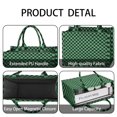 thumbnail image 4 of Large Capacity Tote Bag,Green and Black Checkerboard Pattern Handbag Fashion Luxury Tote Bag,15.7"x13"x 5.1" Inches,Laptop Compatible, 4 of 6