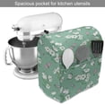 thumbnail image 2 of Hipster Stand Mixer Cover, Blossoming Plants and Flying Insects Botany Scene, Kitchen Appliance Organizer Bag Cover with Pockets, 5 Quarts, Seafoam Pale Pink, by Ambesonne, 2 of 4