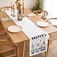 thumbnail image 3 of Gnomes Easter Table Runner - 72 Inch Long, Kitchen Dining Table Runner Dresser Scarves, Eggs Botanical Carrot Pastoral Farmhouse Decor for Coffee Tables Wedding Party Banquet, 3 of 8
