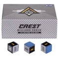 thumbnail image 3 of PREDATOR Crest Pool cue Billiard CHALK - 1 GROSS - 144 chalks - Blue, 3 of 5