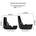 thumbnail image 5 of 4pcs Car Mud Flaps For Mazda 3 Bm Bn Axela Hatchback 2014-2018, 5 of 5