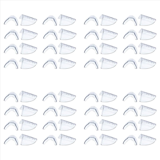 32 Pares De Anteojos De Seguridad Protectores Laterales, Deslizamiento En Protector Lateral Transparente Para Gafas De Seguridad-Se Adapta A La MayoríA De Los Anteojos (M-L)