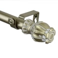 thumbnail image 2 of Home Decorative Regent Curtain Rod 48-84 inch - Black, 2 of 4
