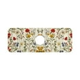 thumbnail image 7 of Yayeee Faucet Mat for Kitchen Sink 14.7" Diatomite Long Splash Guard Pad, Beige Floral, 7 of 7