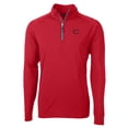thumbnail image 2 of Men's Cutter & Buck Red Cincinnati Reds City Connect Big & Tall Adapt Eco Knit Stretch Recycled Quarter-Zip Pullover Top, 2 of 3