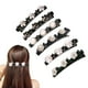thumbnail image 1 of Horquilla de punto para mujeres y niñas, 6 piezas de horquilla de tela satinada, clip de peinado fijo, 1 of 5