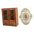 thumbnail image 4 of Armario de almacenamiento de madera, organizador de escritorio portátil, armario clásico de madera para mesa Puerta doble, 4 of 9