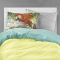thumbnail image 2 of Carolines Treasures JMK1134PILLOWCASE Red Parrot At Lulus Fabric Standard Pillowcase, 2 of 2
