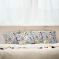 thumbnail image 4 of Ambesonne Vintage Throw Pillow Cover 4 Pack, Retro Geometric Shapes, 16", Navy Yellow Pink, 4 of 5