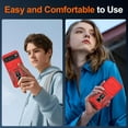 thumbnail image 3 of KOMI for Google Pixel 9 Pro XL Case with [2 Pack] HD Screen Protector + Slide Camera Cover, 360° Rotation Ring Kickstand [Military Grade] Shockproof Protective Phone Cover for Pixel 9 Pro XL, Red, 3 of 5