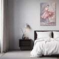 thumbnail image 2 of Elegant Ballerina Wall Art Poster Graceful Pink Tutu Dance Scene Print Romantic Ballet Inspired Decor for Bedroom Living Room Home Decor Gift-, 2 of 8