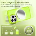 thumbnail image 4 of Funda de teléfono GolbinBox para iPhone 15 Pro con Magsafe Fluorescence Green, 4 of 8
