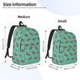 thumbnail image 3 of Honeii Cartoon Lobsters 4 Print Canvas College Laptop Backpack, Durable Rucksack Travel Notebook Bag School Backpack Book Bag for Men Women-Medium, 3 of 7
