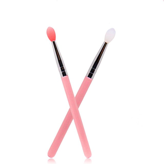 Pincel de labios de silicona, pinceles de maquillaje para cejas y labios, juego de pinceles de maquillaje cosmético, pinceles de silicona (2 pinceles de labios)