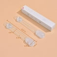 thumbnail image 5 of Cabinet Locks For Babies,2 Packs Baby Proof Cabinet Locks Use 3M Adhesive(Quick & Safe) Child Locks For Cabinets,Drawers, Toiet And More(2 Pack), 5 of 5