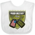 thumbnail image 3 of Inktastic Proud Military Son Boys Camo Flag Boys Baby Bib, 3 of 4