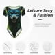 thumbnail image 4 of Balery Fluorescent Wolf Body de cuello redondo de manga corta para mujer Tops de manga corta Tops básicos-Medium, 4 of 7