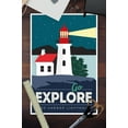 thumbnail image 2 of Bass Harbor, Maine, Go Explore, Lighthouse (12x18 Wall Art Poster, Room Decor), 2 of 3